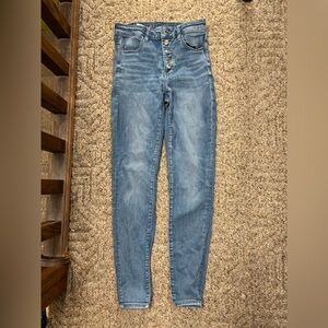 American Eagle Outfitters High Rise Light Blue Jeggings